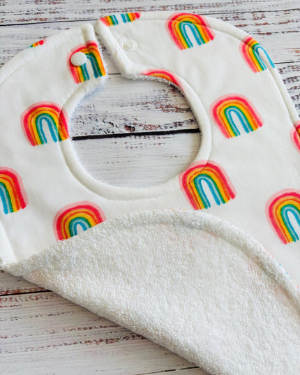 Baby Bibs - Baby Girl Bibs - Aloha Bibs - Bibs - Tropical Baby Bib - Rainbows - Baby Shower Gift - Baby Christmas Gift - Aloha Baby - Hawaii