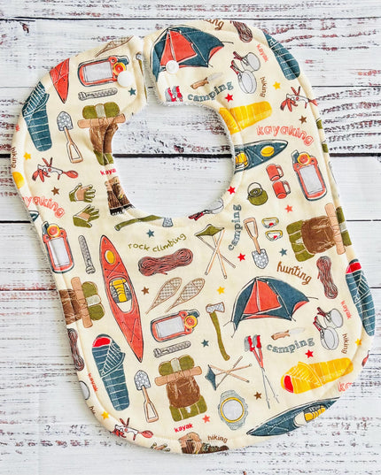 Baby Bibs - Camping Bibs - Kayak - Bibs - Baby Bib - Camping Bib - Baby Shower Gift - Baby's First Christmas Gift - Baby Bib Set