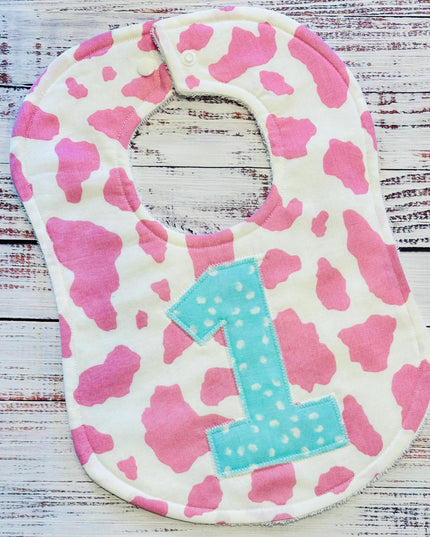 Baby Cow Bib, Baby Bibs, Cowgirl Party, Cowgirl Party, Farm Animal Baby Bib, Farm Themed Birthday Party, Cow Print, Barnyard Party, Cowgirl