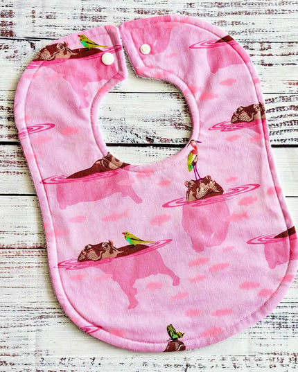 Baby Bibs - Baby Girl Bibs - Baby Hippo - Bibs - Hippos - Baby Shower Gift - Baby Christmas Gift - Baby Gift