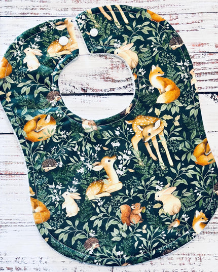 Baby Bibs - Deer Bibs - Fox Bib - Bunny Bib - Squirrel Bib - Woodland Animal Bib - Baby Shower Gift - Baby's First Christmas Gift