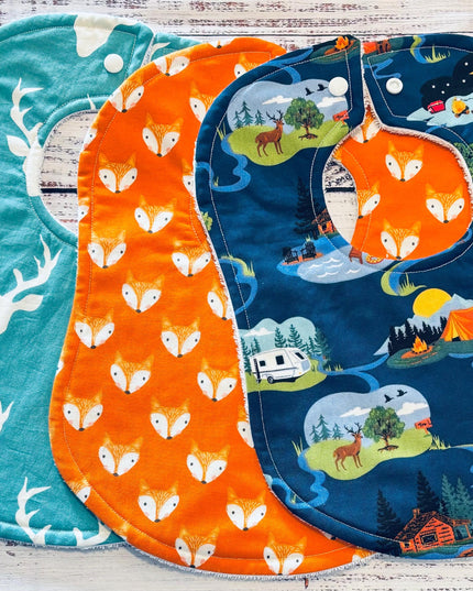 Baby Bibs - Baby Bib Set - Bear Bib - Fishing Bib - Camping Bib - Baby Bibs - Camping Bib - Baby Shower Gift - Baby's Christmas Gift - Bibs