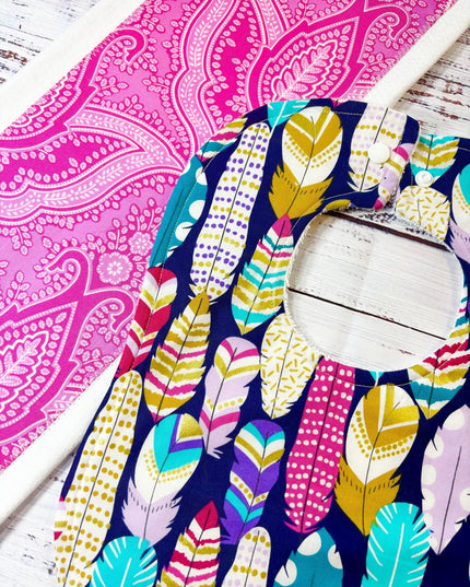 Baby Bib and Burp Cloth - Baby Bibs - Boho Bib - Boho - Baby Shower Gift - Baby's First Christmas Gift