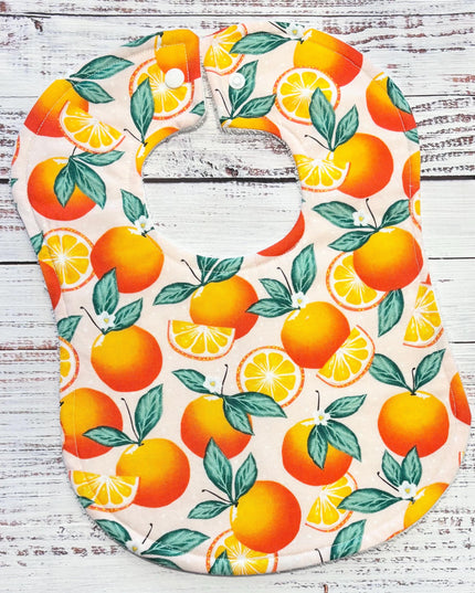 Baby Bibs - Baby Girl Bibs - Oranges Bibs - Bibs - Oranges - Baby Shower Gift - Baby Easter Gift - Baby Fruit - Florida Baby
