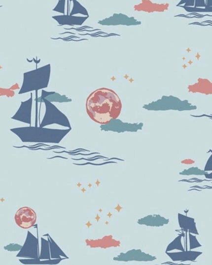 AGF Enchanted Voyage - Offshore Dream Breeze - Quilt Fabric by Art Gallery Fabrics - HALF YARD - Ocean Nautical  Beach Fabric