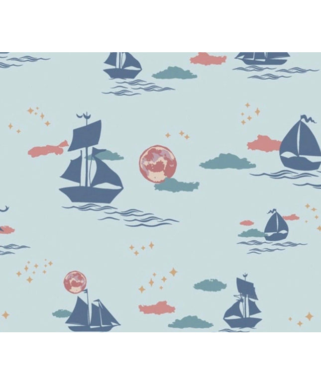AGF Enchanted Voyage - Offshore Dream Breeze - Quilt Fabric by Art Gallery Fabrics - HALF YARD - Ocean Nautical  Beach Fabric
