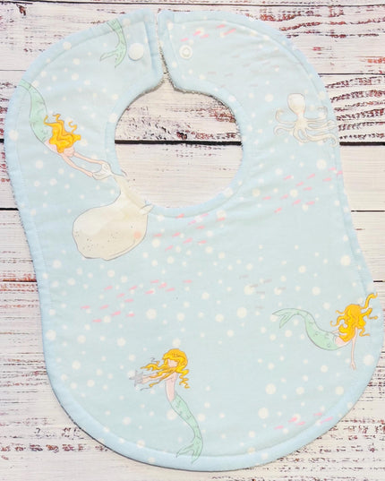 Baby Bib and Burp Cloth - Baby Bibs - Mermaids Bib - Florida - Baby Shower Gift - Baby's Easter Gift