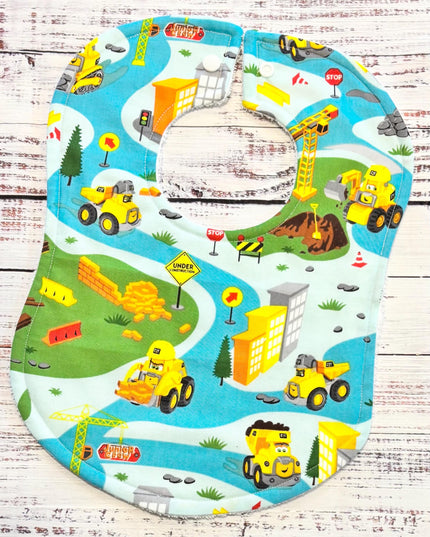 Dump Truck - Tractor Baby Bib - Baby Boy Bibs - Retro Toys Bibs - Bibs - Baby Shower Gift - Retro Toy