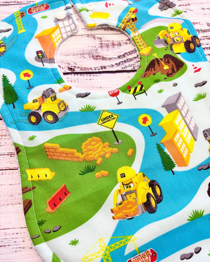Dump Truck - Tractor Baby Bib - Baby Boy Bibs - Retro Toys Bibs - Bibs - Baby Shower Gift - Retro Toy