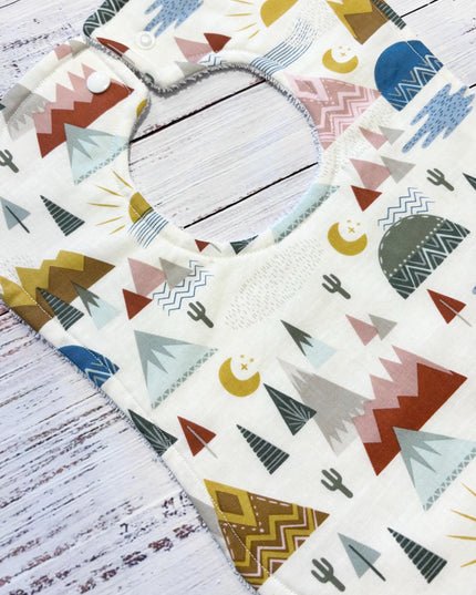 Baby Bib and Burp Cloth - Baby Bibs - Desert - Baby Shower Gift - Baby's First Gift
