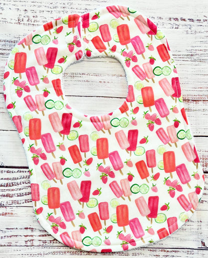 Baby Bibs - Baby Girl Bibs - Ice Cream Cone - Baby Shower Gift - Baby Gift - Baby Gift