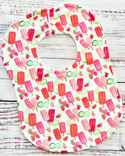 Baby Bibs - Baby Girl Bibs - Ice Cream Cone  - Baby Shower Gift - Baby Gift - Baby Gift