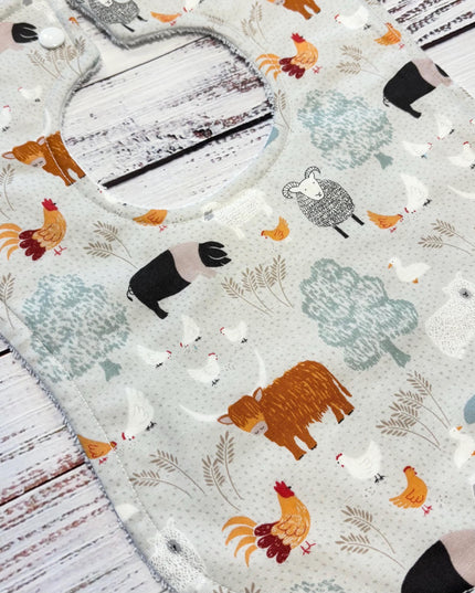 Highland Cow | Highland Cow Baby Bibs | Western Drool Bibs | Cow Baby Bibs | Boy Baby Bibs | Girl Baby Bibs | Cowgirl Bib I Cowboy Bib
