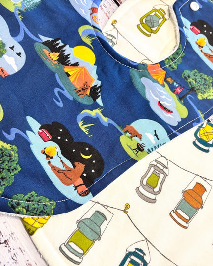 Baby Bibs - Baby Bib Set - Woodland Animals - Bear Bib - Deer Bib - Bib - Camping Bib - Baby Shower Gift - Baby Gift