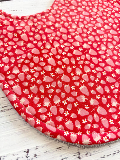 Baby Bibs | Girl Baby Bib | Strawberry Bibs | Cherry Bib | Drool Bibs | Girl Baby Bib Gift Set | Toddler Bibs | New Baby Gift