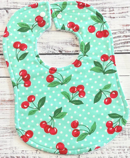 Baby Bibs | Girl Baby Bib | Strawberry Bibs | Cherry Bib | Drool Bibs | Girl Baby Bib Gift Set | Toddler Bibs | New Baby Gift