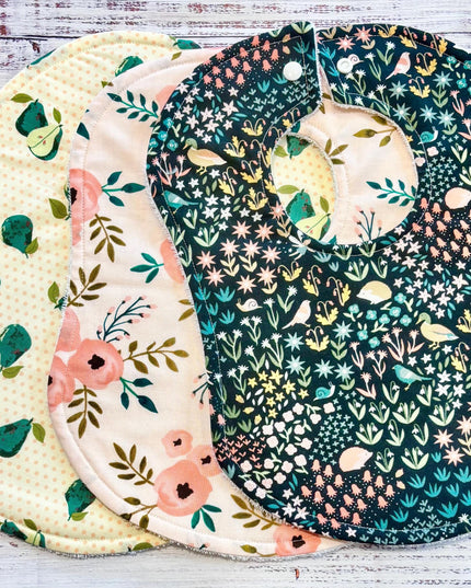 Baby Bibs | Girl Baby Bib | Baby Ducks | Pear Bib | Drool Bibs | Girl Baby Bib Gift Set | Toddler Bibs | New Baby Gift | Pears | Ducks