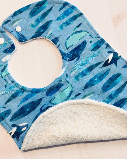 Baby Bibs - Baby Whale - Aloha Bib - Whale Bib - Whales - Baby Shower Gift - Baby's First Christmas Gift - Baby Bib Set - Hawaiian