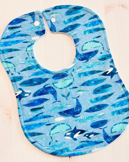 Baby Bibs - Baby Whale - Aloha Bib - Whale Bib - Whales - Baby Shower Gift - Baby's First Christmas Gift - Baby Bib Set - Hawaiian