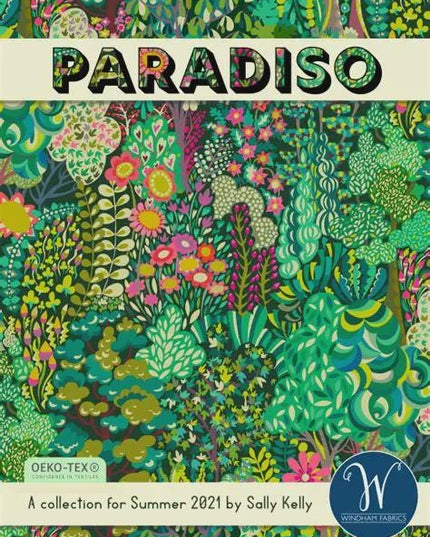 Sally Kelly, Xanadu in Midnight, Paradiso, Windham Fabric, Cotton, Sold by the Half Yard