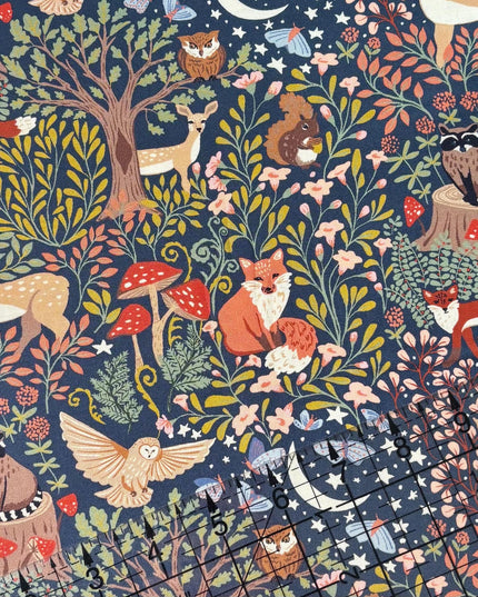 Enchanted in Night, Under the Canopy, Monaluna, Windham Fabric, Organic Cotton, Sold by the Half Yard