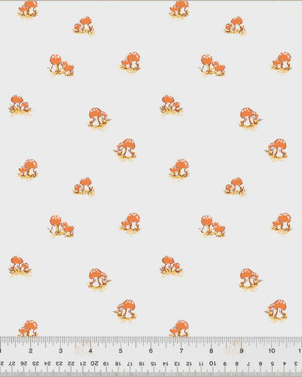Heather Ross Studio Edit Mushrooms 54325D-3, Windham Fabric, Cotton, Sold by the Half Yard