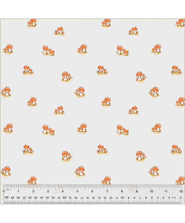 Heather Ross Studio Edit Mushrooms 54325D-3, Windham Fabric, Cotton, Sold by the Half Yard
