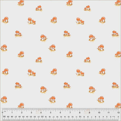 Heather Ross Studio Edit Mushrooms 54325D-3, Windham Fabric, Cotton, Sold by the Half Yard