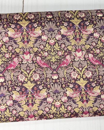 Liberty Tana Lawn, Strawberry Thief, Retired, OOP, Half Yard, Morris & Co.