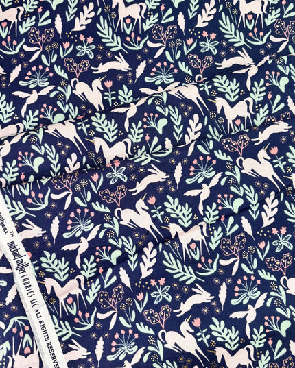 Magic - Unicorns - Michael Miller Fabrics- Sarah Jane Fabric - Magic Unicorns - Sarah Jane - Fat Quarter - OOP - Rare