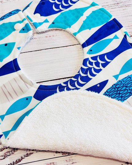 Baby Bib Gift | Sardines Bibs | Drool Bib | Boy Baby Bibs | Boy Drool Bibs | New Baby Gift | Baby Gift | Florida Baby Bib