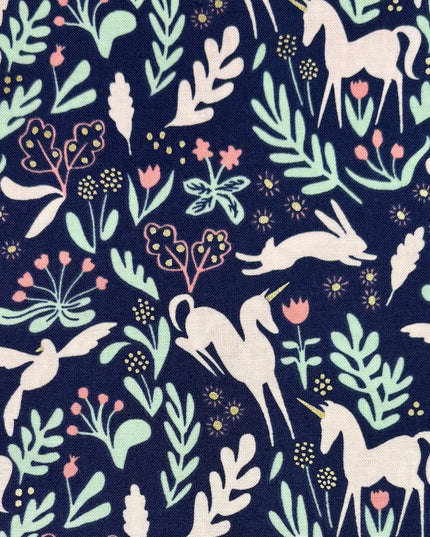 Magic - Unicorns - Michael Miller Fabrics- Sarah Jane Fabric - Magic Unicorns - Sarah Jane - Fat Quarter - OOP - Rare