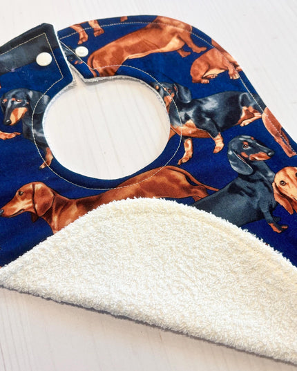 Baby Bib | Dog Bibs | Dachshund | Dog Baby Bib | Baby Boy Bibs | Neutral Nursery | Baby Gift