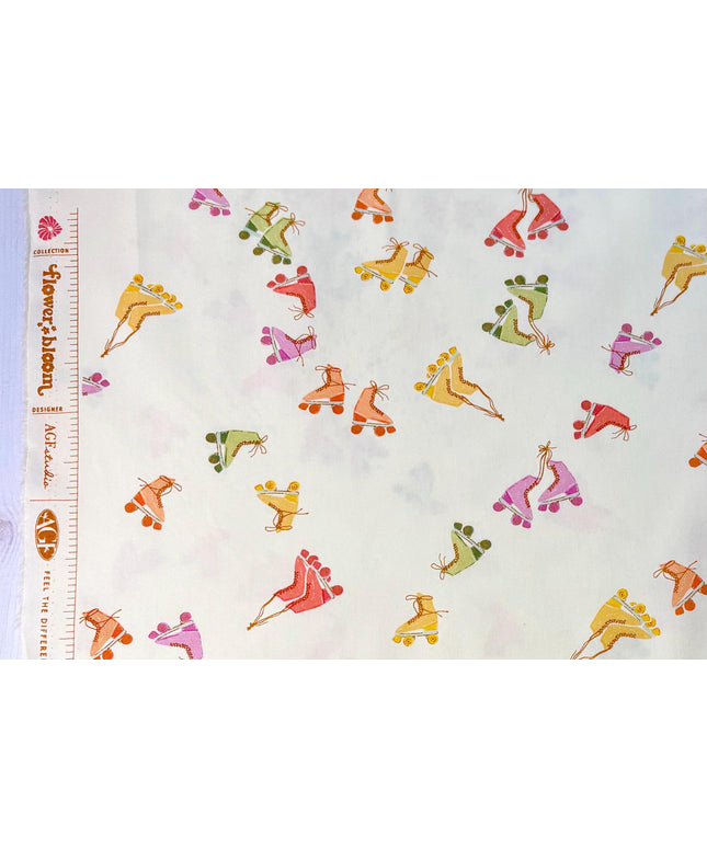 AGF | Ready To Roll | Roller Skates | Flower Bloom Collection | Art Gallery Fabrics | Sold by the Half Yard