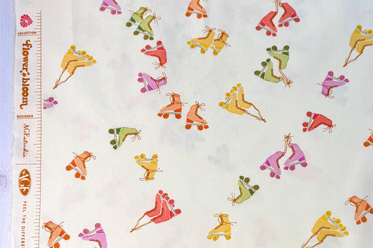 AGF | Ready To Roll | Roller Skates | Flower Bloom Collection | Art Gallery Fabrics | Sold by the Half Yard
