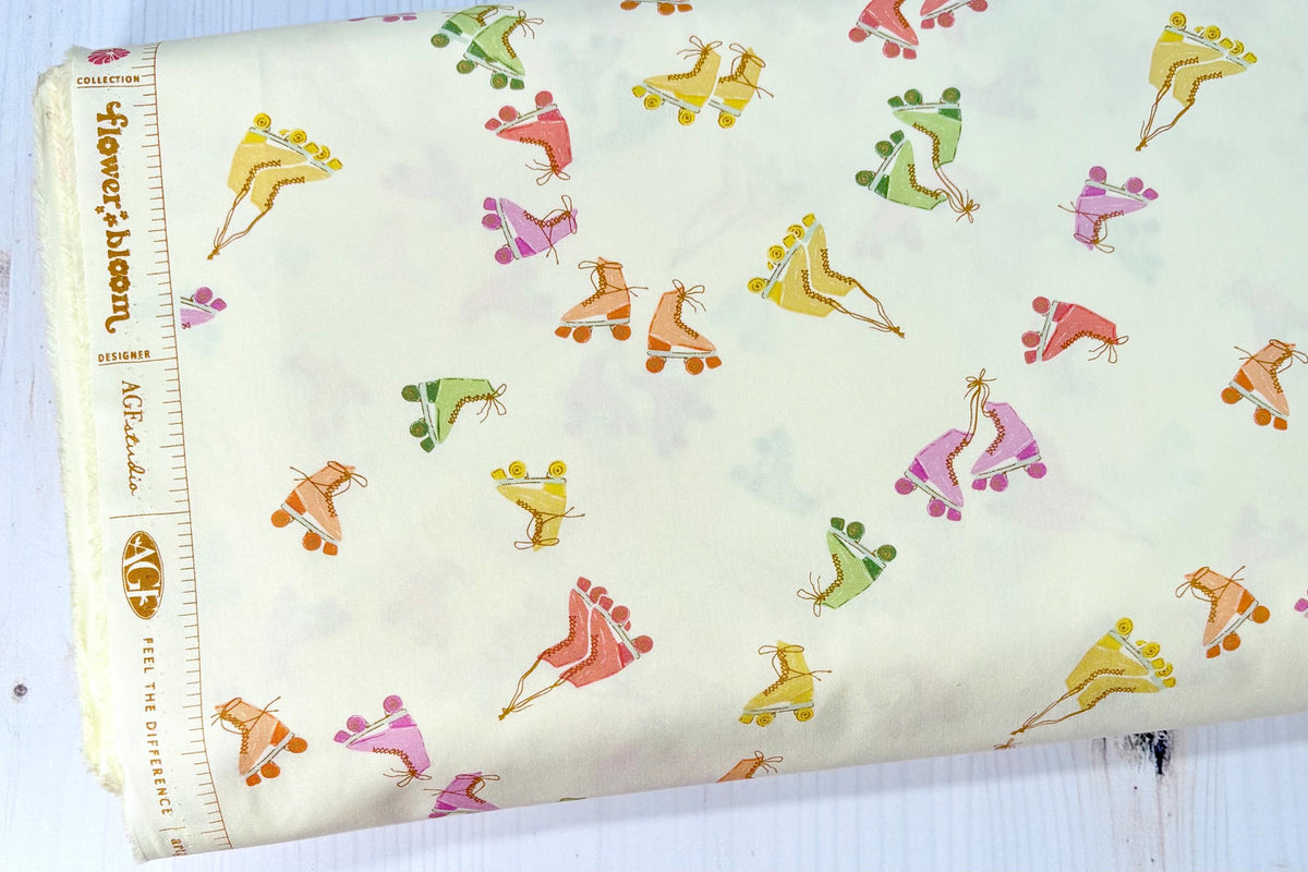 AGF | Ready To Roll | Roller Skates | Flower Bloom Collection | Art Gallery Fabrics | Sold by the Half Yard