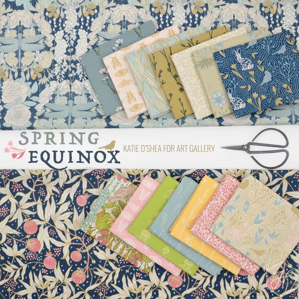 AGF Fabric | Libellule in Ascension | AGF Spring Equinox | Sold by the Half Yard | Dragonfly | Katie O’Shea