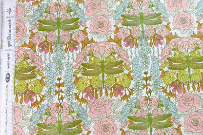 AGF Fabric | Libellule in Ascension | AGF Spring Equinox | Sold by the Half Yard | Dragonfly | Katie O’Shea