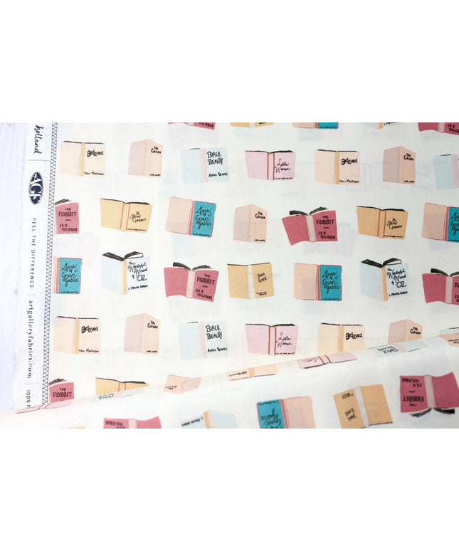 AGF Fabric |  Bookish Collection | Passport  BKS-63514 | AGF Spring Equinox  | Sold by the Half Yard