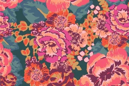 AGF Fabric | Cur8tor Bohemia | Acqua Di Rose in Mystic | Art Gallery Fabric - 100% Quilters Cotton | Sold by the Half Yard