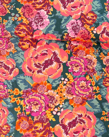 AGF Fabric | Cur8tor Bohemia | Acqua Di Rose in Mystic | Art Gallery Fabric - 100% Quilters Cotton | Sold by the Half Yard