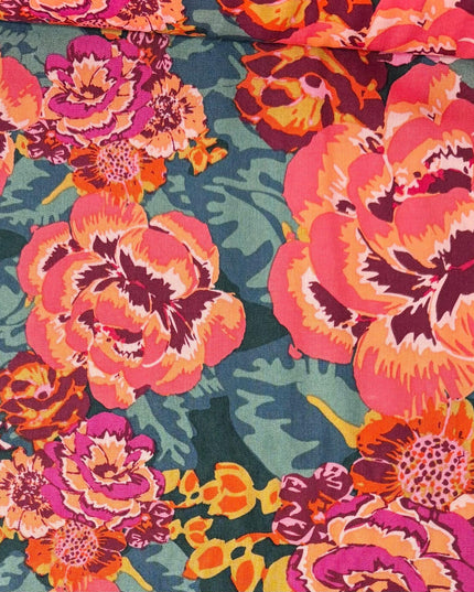 AGF Fabric | Cur8tor Bohemia | Acqua Di Rose in Mystic | Art Gallery Fabric - 100% Quilters Cotton | Sold by the Half Yard