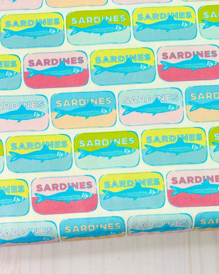 AGF Fat Quarter Set of 5 | Costeira Mar de Sardinhas | Sardines | Art Gallery Fabric | Costeria | Fat Quarter Bundle