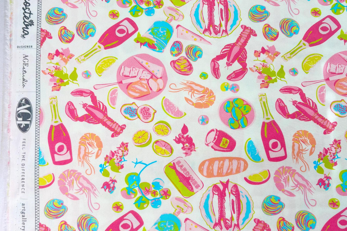 AGF Fabric | Gosto Mar da Quente | Sardines | COS-87307 | Art Gallery Fabric | Costeria | Sold by the Half Yard