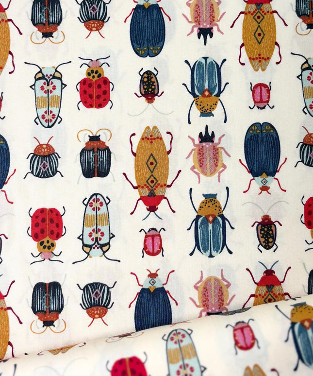 Insects, Beetle Fabric | Art Gallery Fabrics | Maven | Renewal | COS-87307 | Sold by the Half Yard