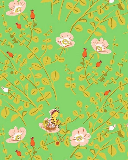 Fat Quarter SET | Heather Ross Studio Edit | Nanny Bee Fabric | Hex Bee in Pink | Windham Fabric | Studio Edit