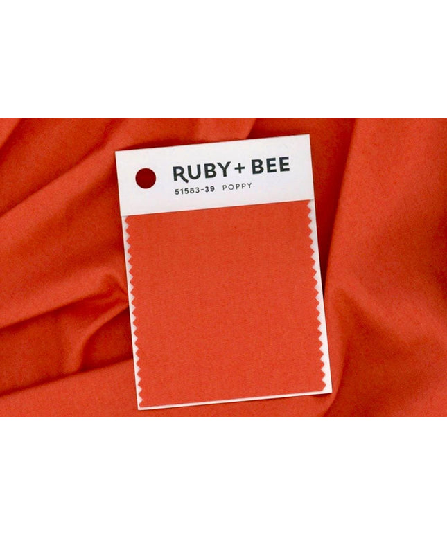 Ruby + Bee Solids - Heather Ross Annabel Wrigley - Coordinates with Studio Edit - Windham Fabrics - 100% Cotton Quilting Fabric Yardage
