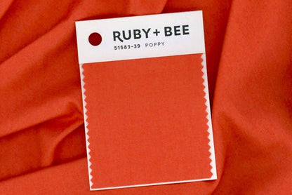 Ruby + Bee Solids - Heather Ross Annabel Wrigley - Coordinates with Studio Edit - Windham Fabrics - 100% Cotton Quilting Fabric Yardage
