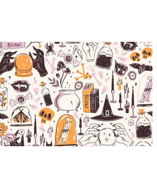 Art Gallery Fabrics |  Witching Hour Moon | Ghostly & Haunted by Art Gallery Fabrics | AGF Halloween | Sold by the Half Yard