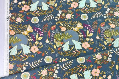 Nightfall Moon Stories Spark | Art Gallery Fabrics | AGF Quilt Fabrics | Bunny Fabric | Sold by the Half Yard